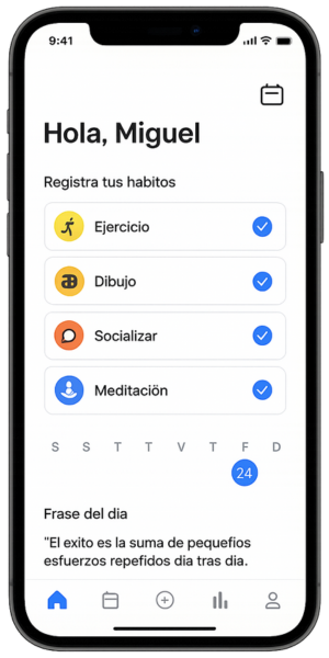 Mockup app HabitoGo